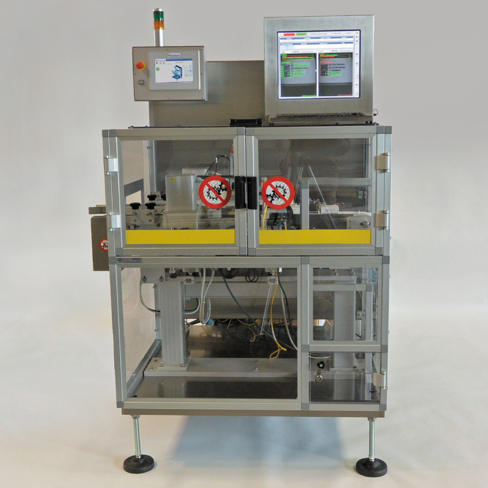 Automatic system for serialization and track and trace of pharmaceutical boxes