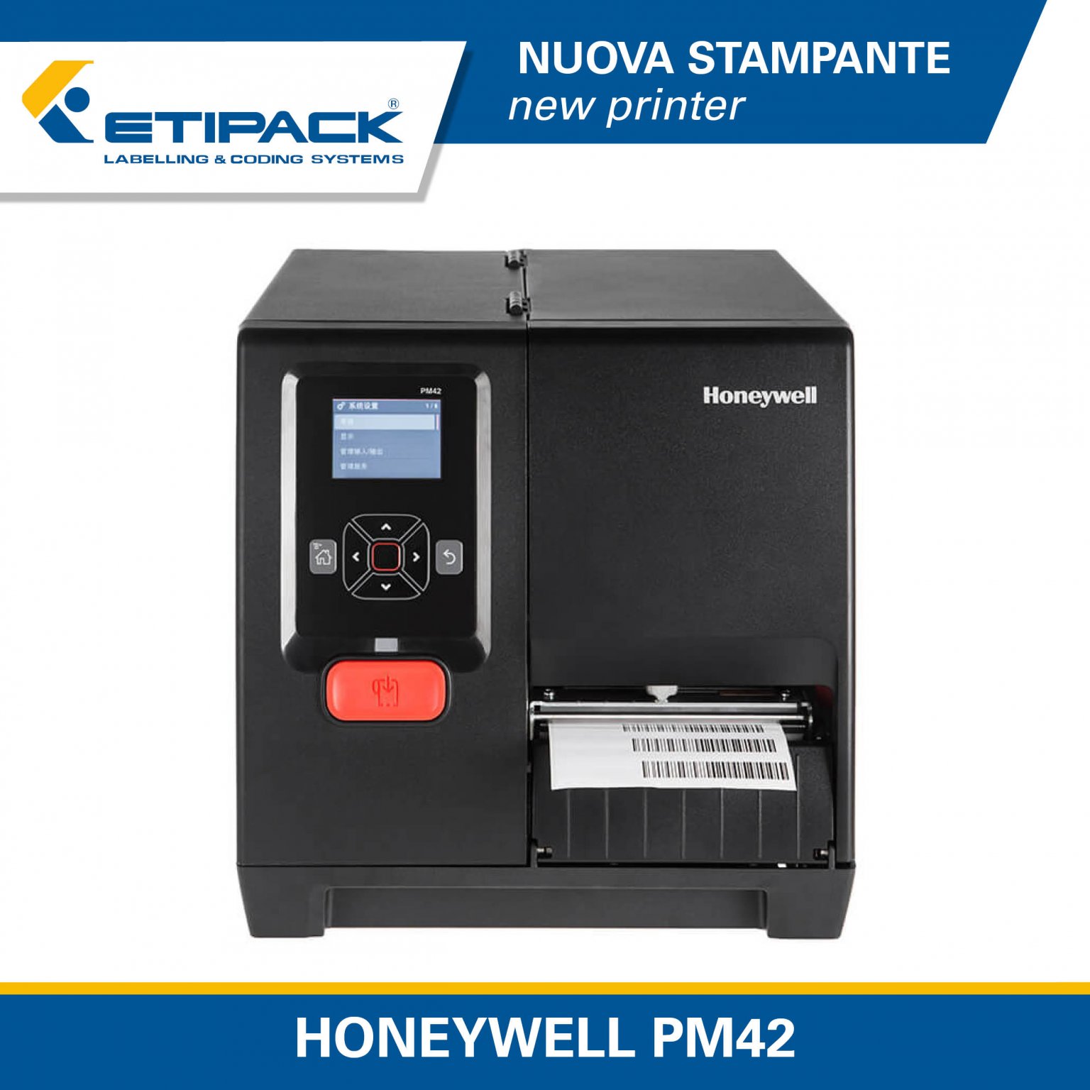 New Honeywell PM42 Industrial Printer in the Etipack Catalog · Etipack.it