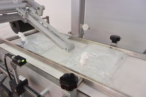Labelling system for sanitizing gel refill bags