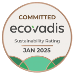 badge Ecovadis livello committed assegnato per la sostenibilità