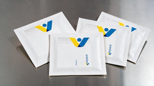 Automatic labeling and quality control for medicated patch packaging